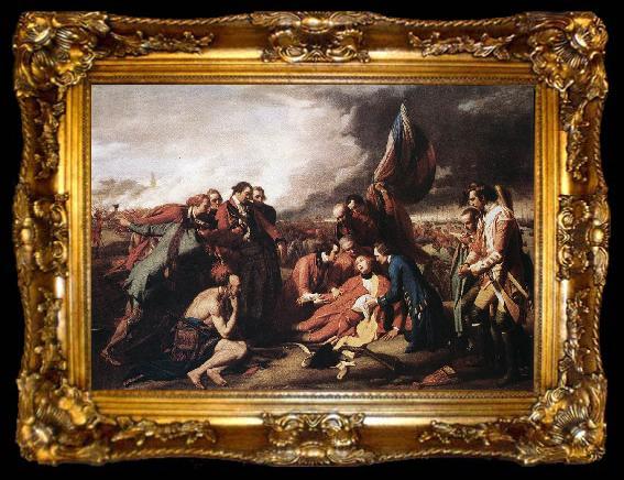 framed  WEST, Benjamin The Death of General Wolfe, ta009-2